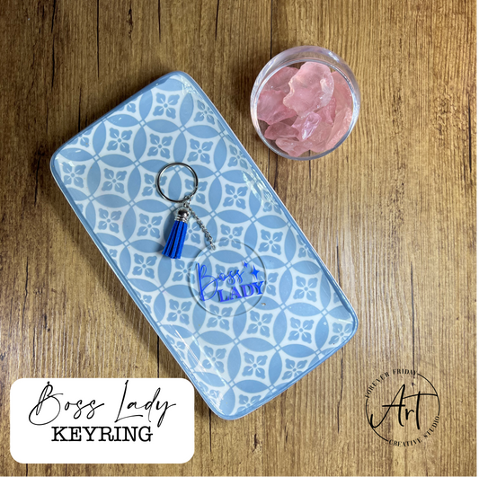 Boss lady keyring