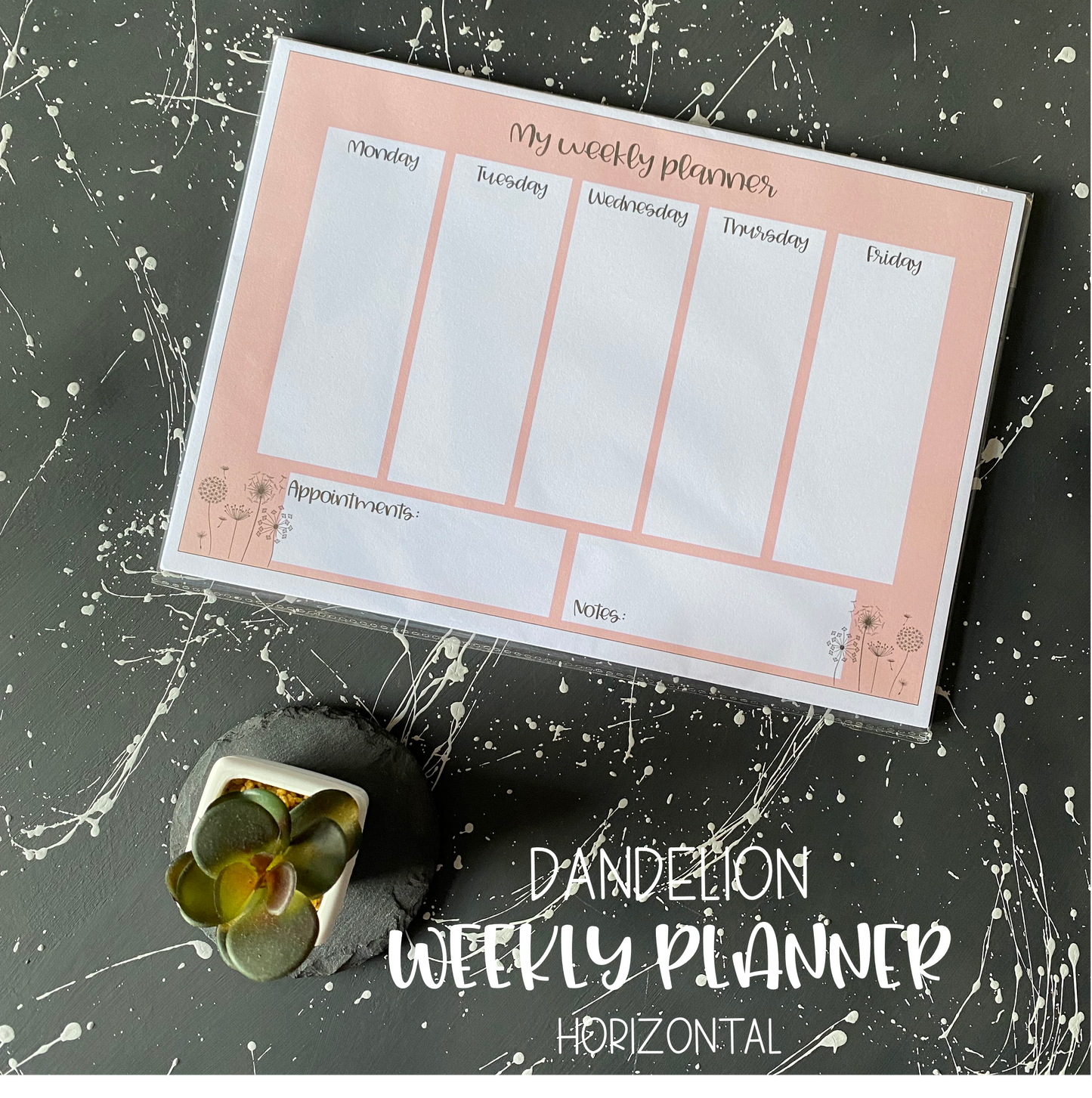 Dandelion Weekly Planner
