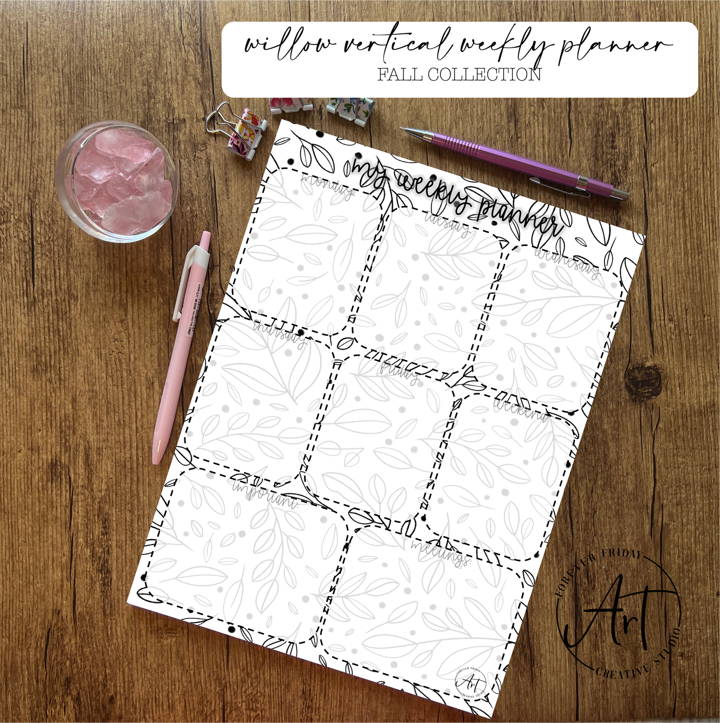 Willow Weekly Planner: Fall Collection