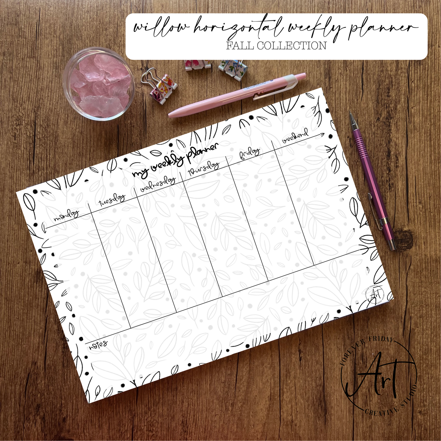 Willow Weekly Planner: Fall Collection