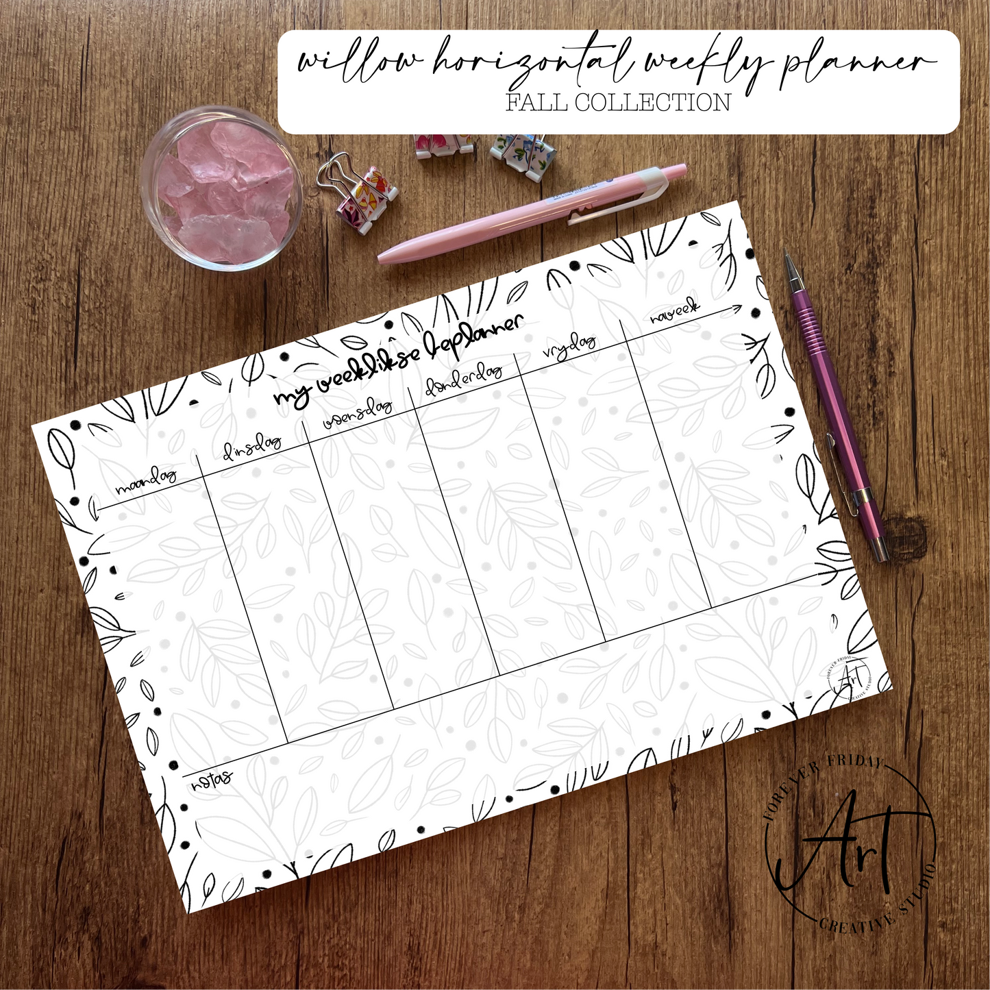 Willow Weekly Planner: Fall Collection