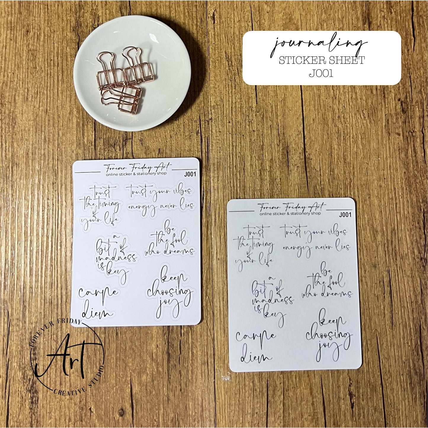 Journaling - Sticker Sheets