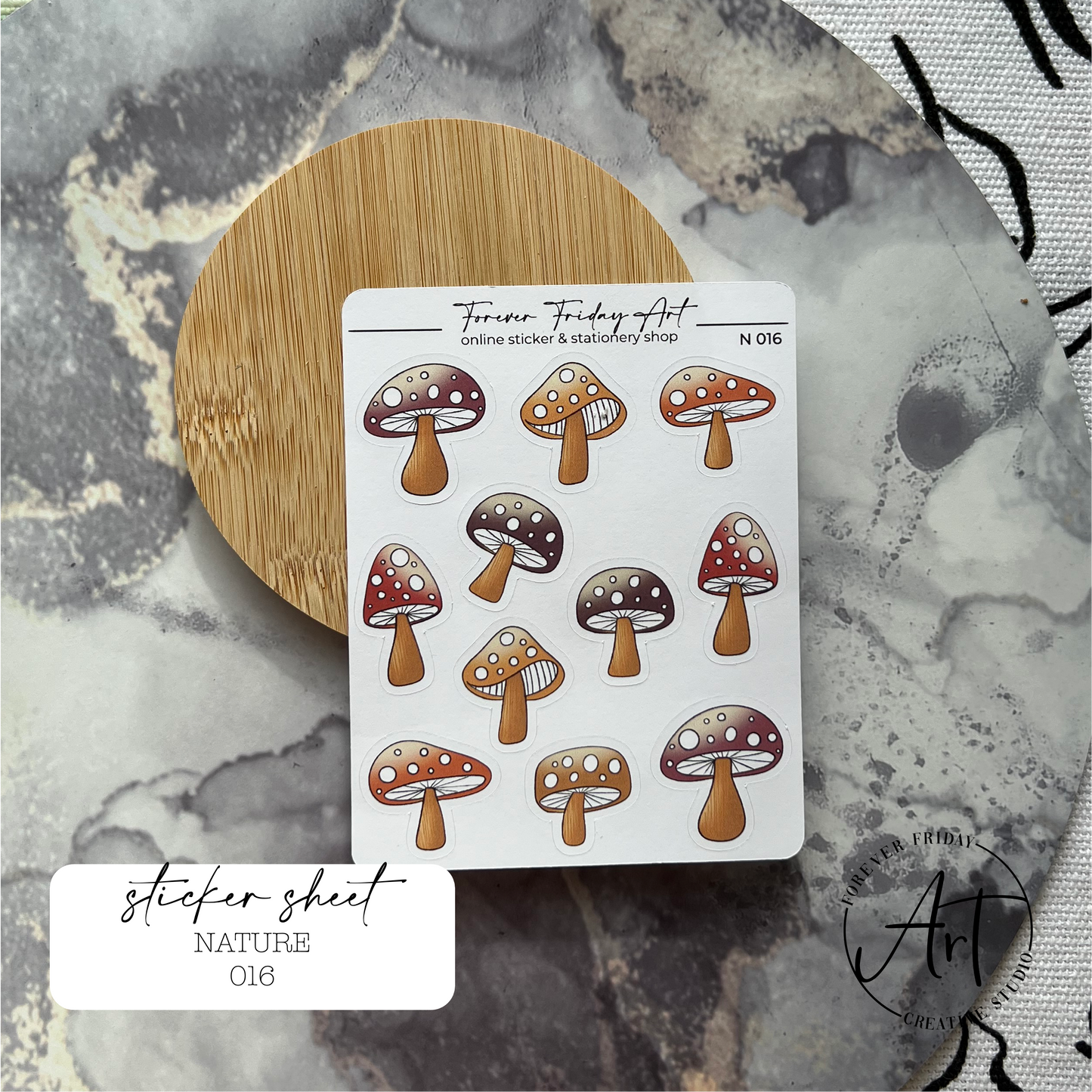 Nature Sticker Sheets N013-N017