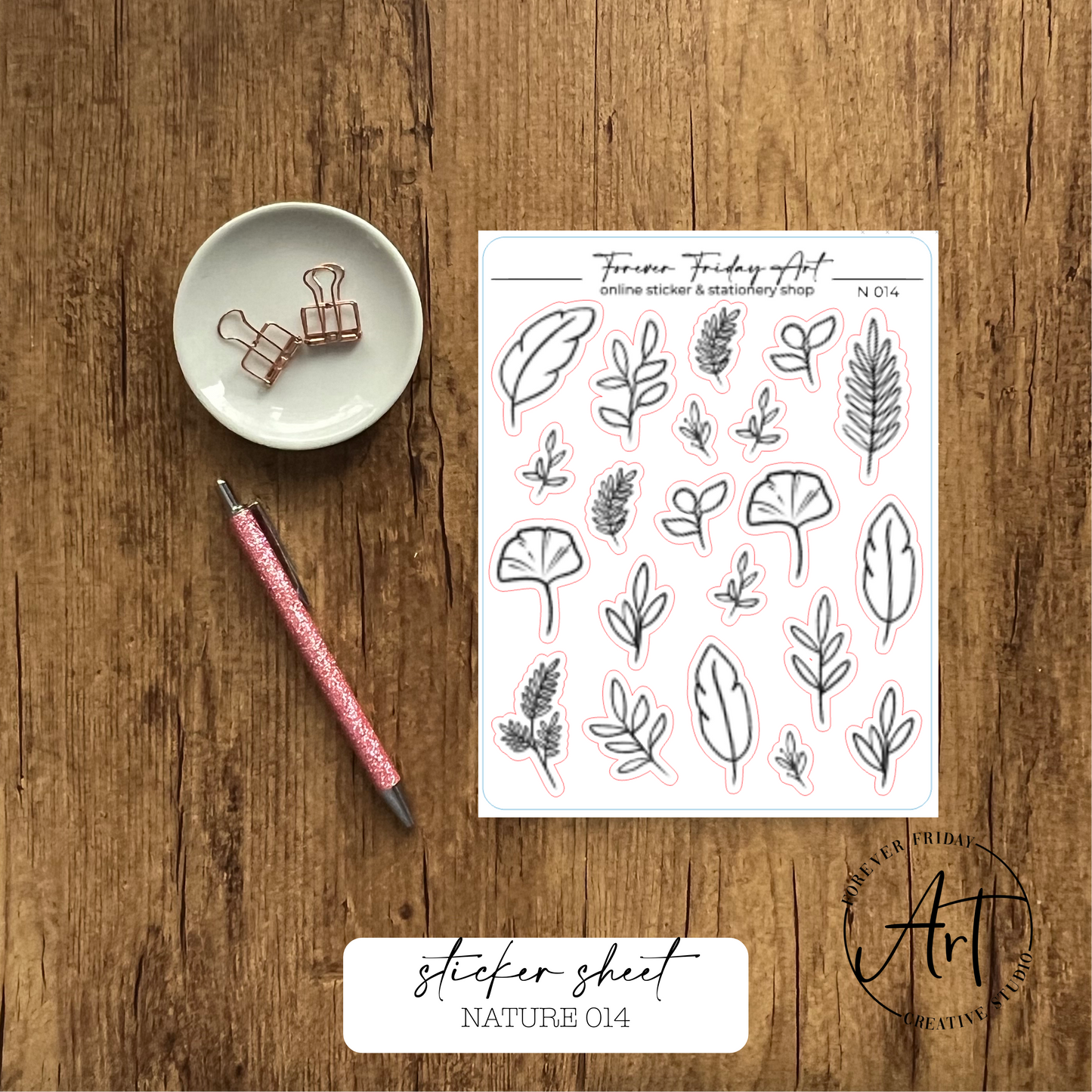 Nature Sticker Sheets N013-N017