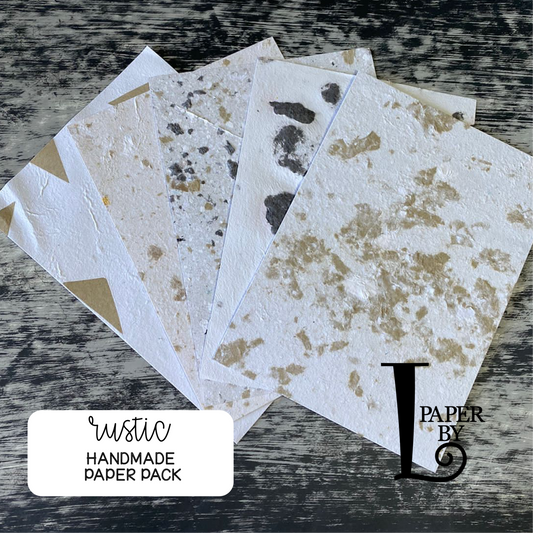 Handmade Paper pack of 5 - Paper by L